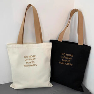 Do More of What Makes You Happy – Premium Canvas Tote Bag
